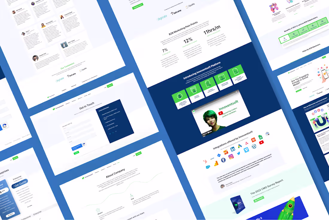 Cover image for Innoventsoft - Website Re-Design :: Behance