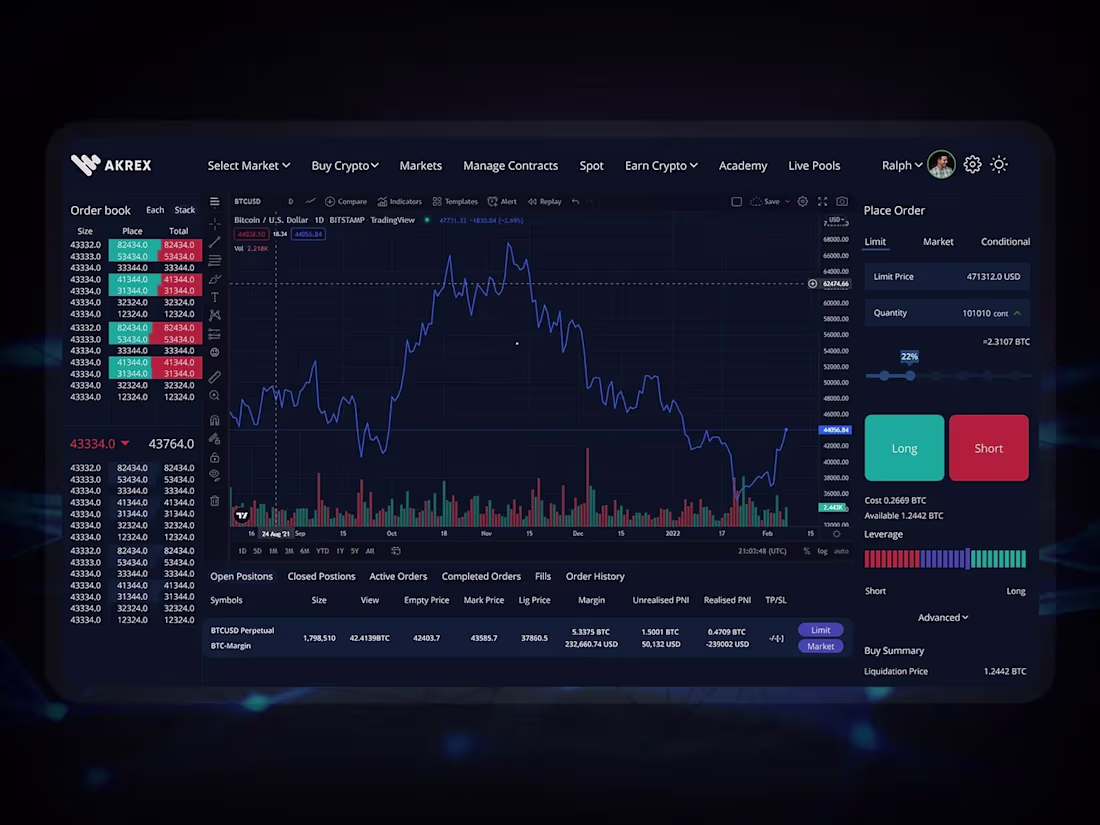 Cover image for Advanced Cryptocurrency Trading Interface Design