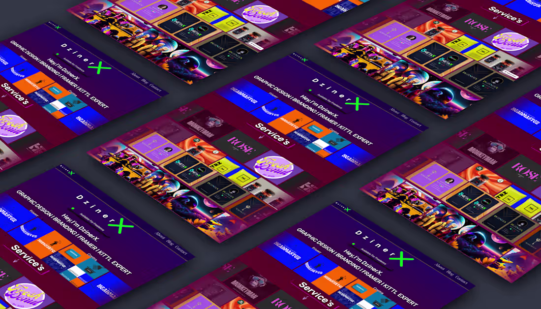 Cover image for DzinerX Studio | Frameship Site with Trendy Style💫⚡️🔥