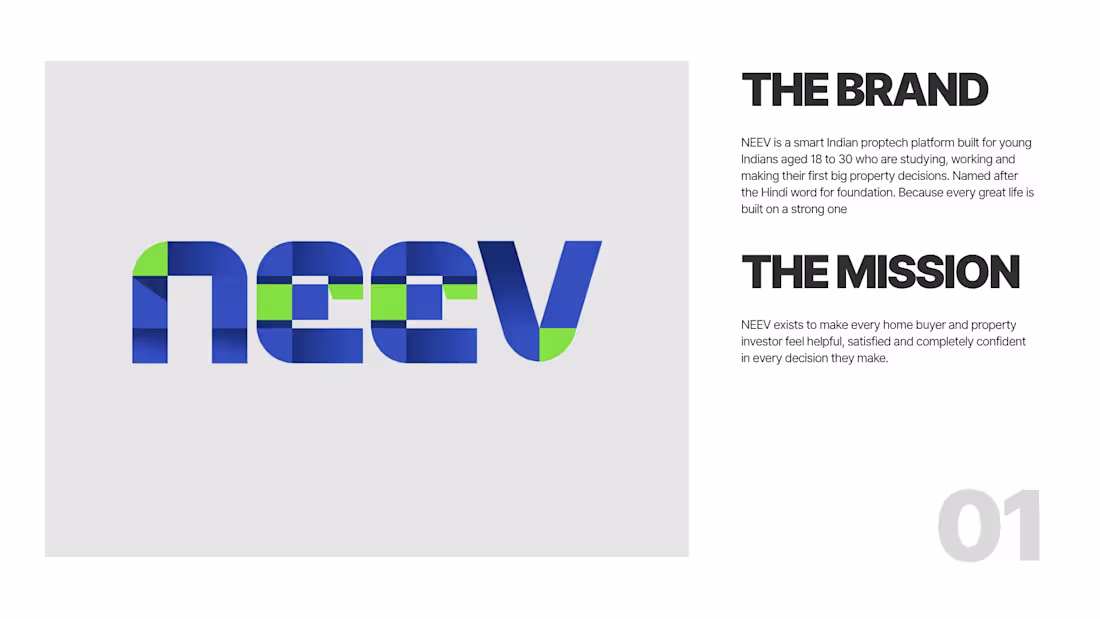 Cover image for Create Distinct Brand Identity for NEEV: Smart Indian Proptech