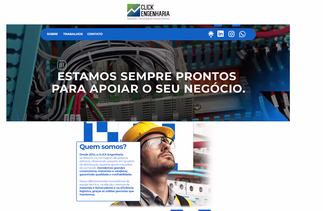 Cover image for Website for Click Engenharia