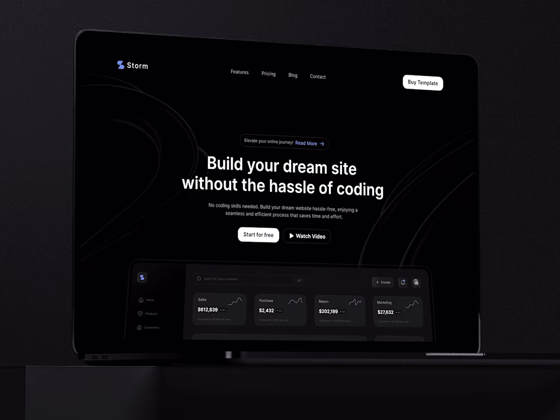 Cover image for Storm ✧ SaaS & Startup Framer Template