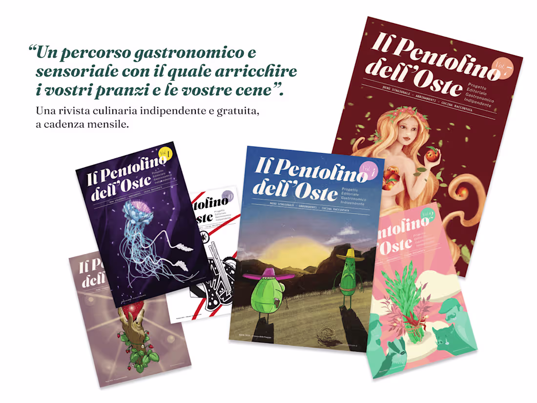 Cover image for Il Pentolino dell'Oste - Rivista culinaria :: Behance (ITALIAN)