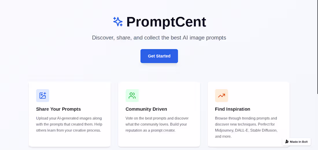 Cover image for Currently working on an AI image prompt sharing application!...
