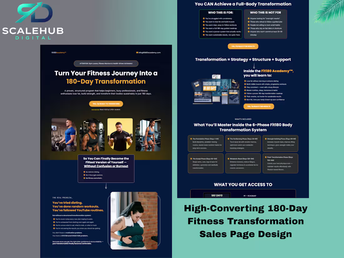 Cover image for High-converting sales page designed for