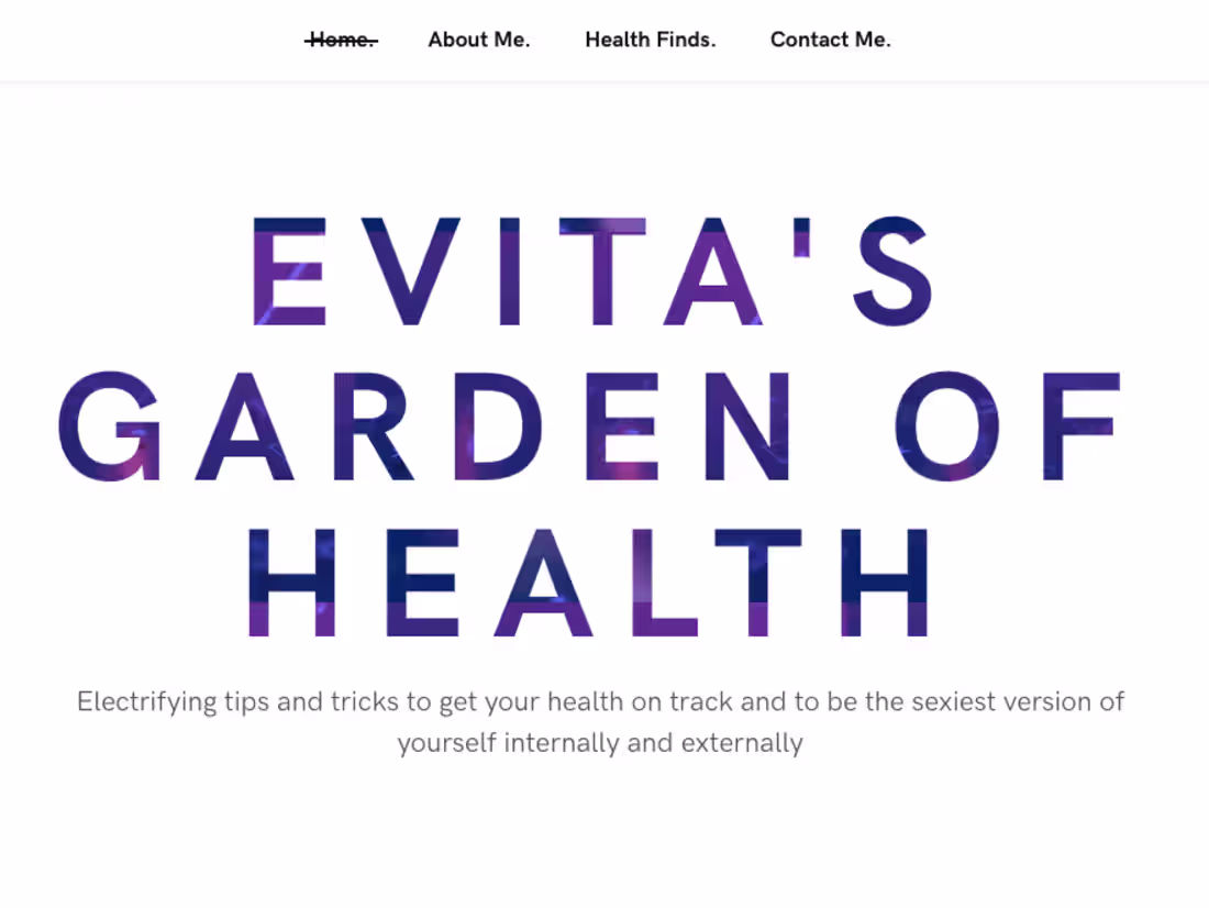 Cover image for Evita’s Garden of Health 