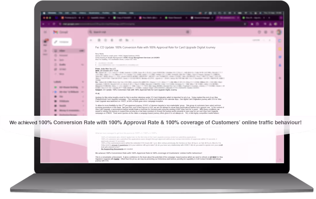 Cover image for Lead UX designer | HSBC
