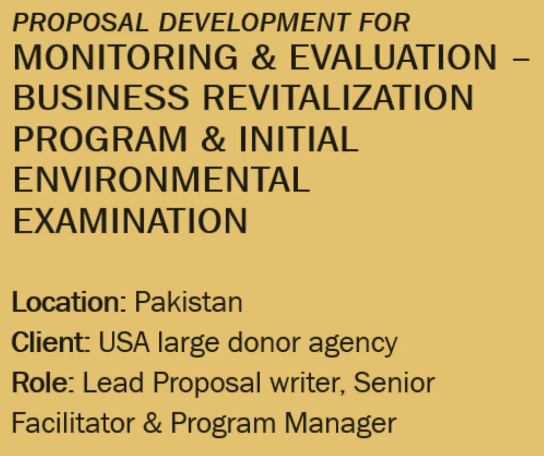 Cover image for On this M&E project opportunity