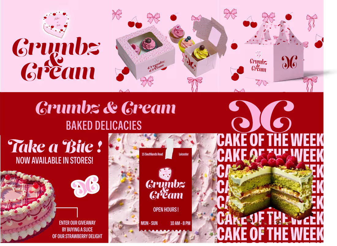 Cover image for Branding and Social Media - Crumbz & Cream