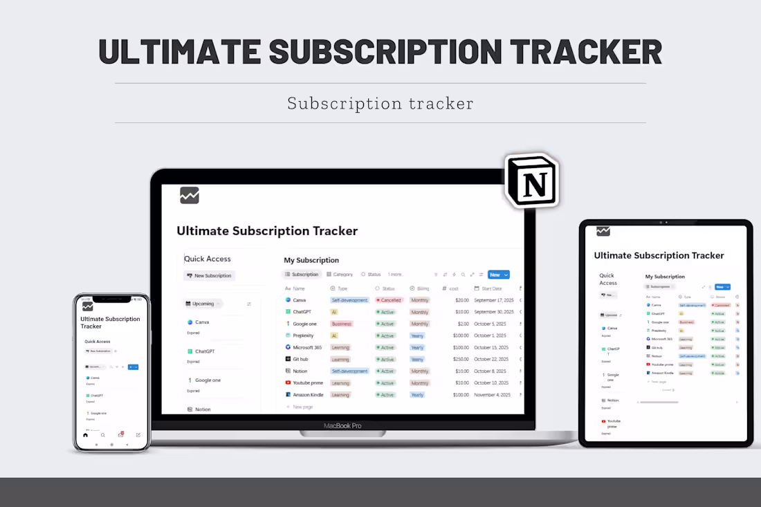 Cover image for Notion Template