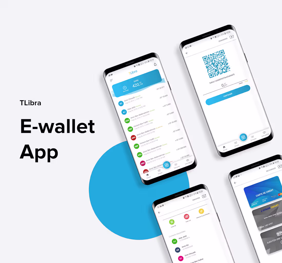Cover image for TLibra - E-wallet Mobile App