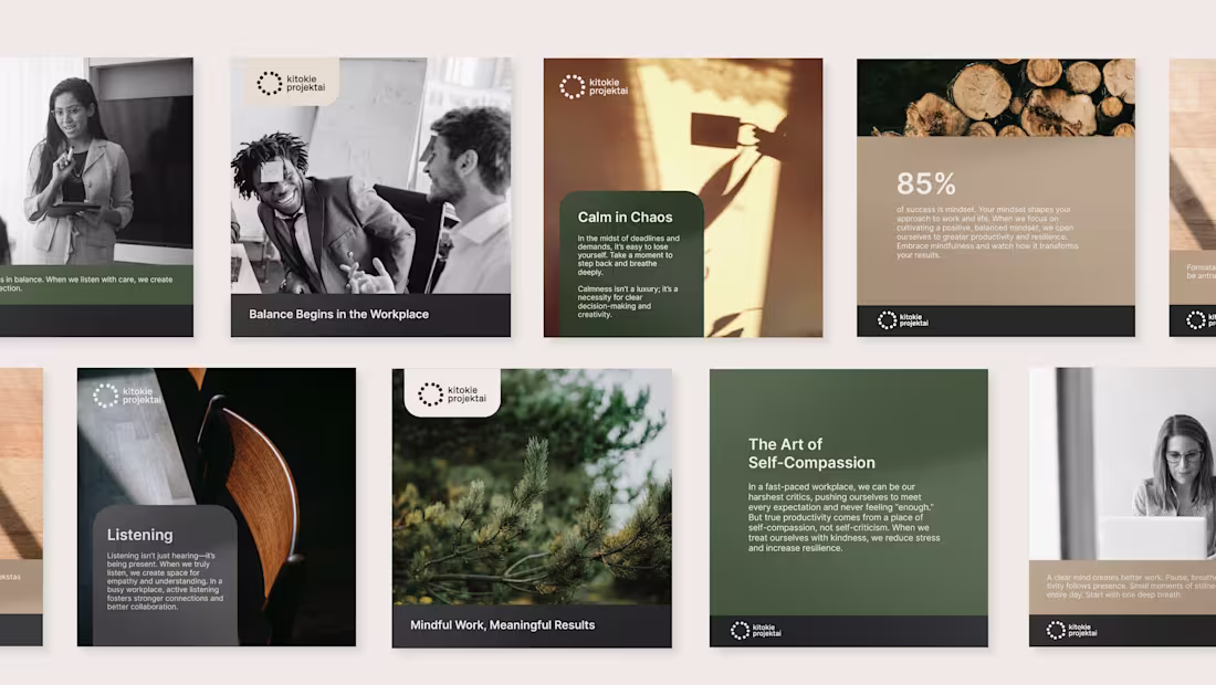 Cover image for kitokie projektai / Brand Identity