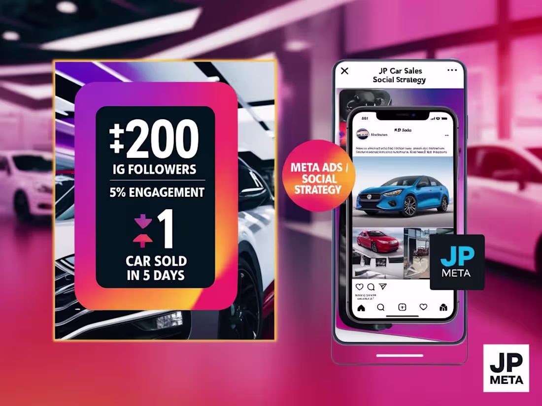Cover image for Instagram Growth + Meta Ads Strategy for Car Dealership