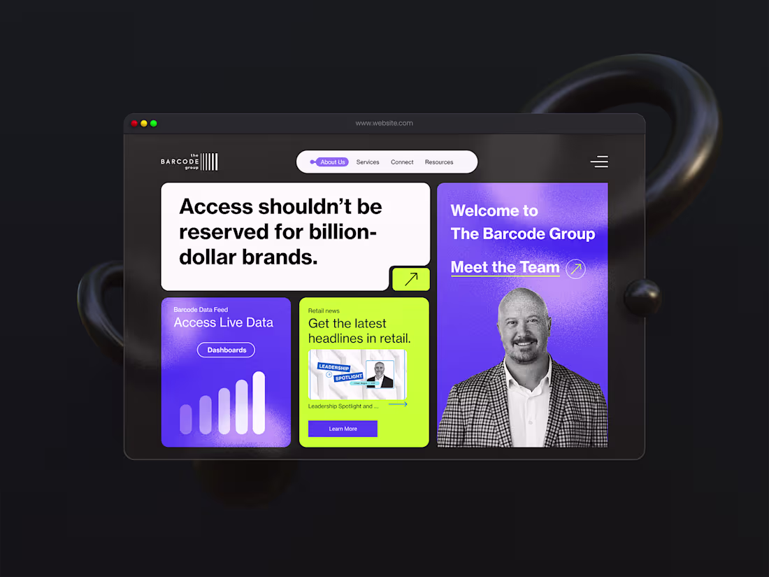 Cover image for Website Landing Page – Bento Style UI Design