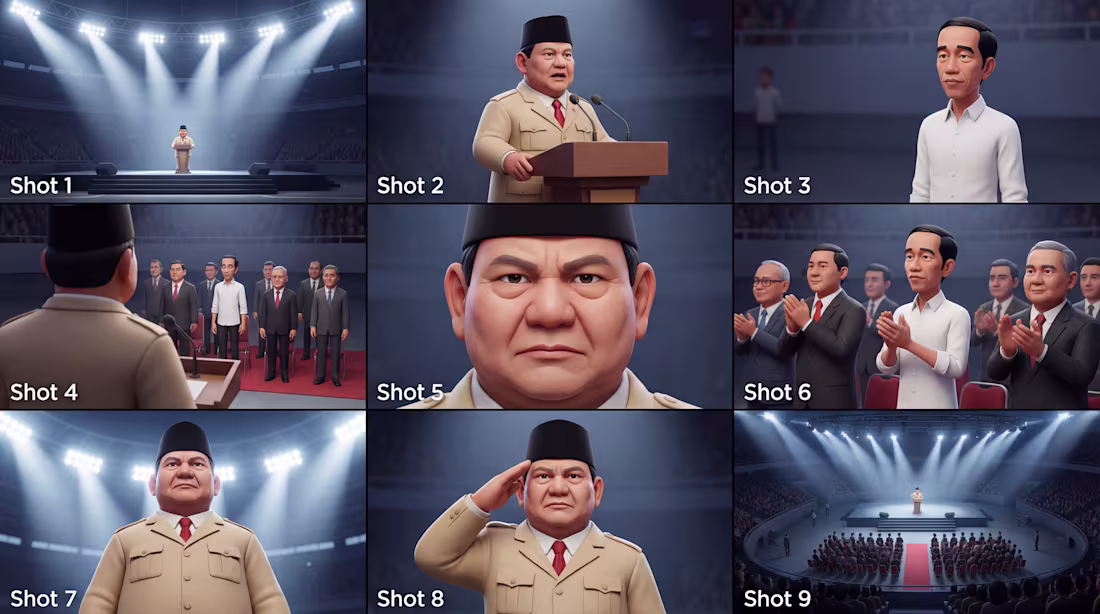 Cover image for A 9-shot 3D cinematic storyboard