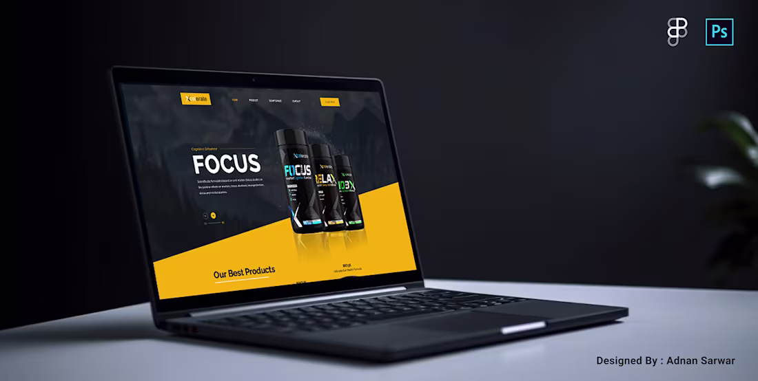 Cover image for E-commerce Product Landing Page with development on Webflow