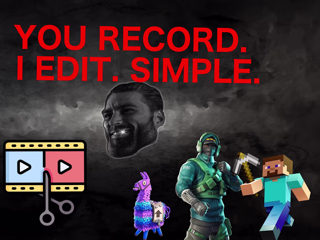 Cover image for I will edit your Fortnite montages and gaming videos