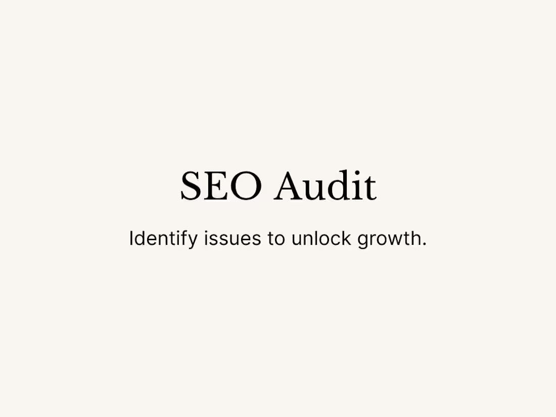 Cover image for SEO Audit & Strategy