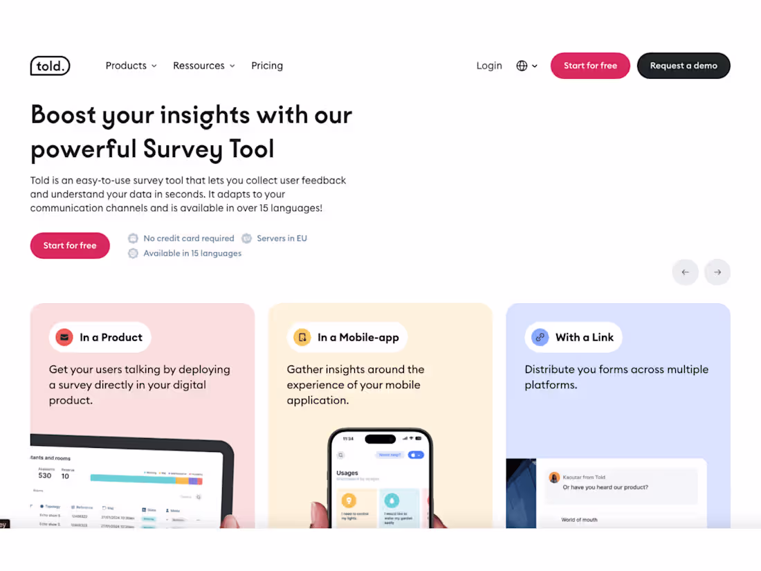 Cover image for Told.club (Framer Design and Development)