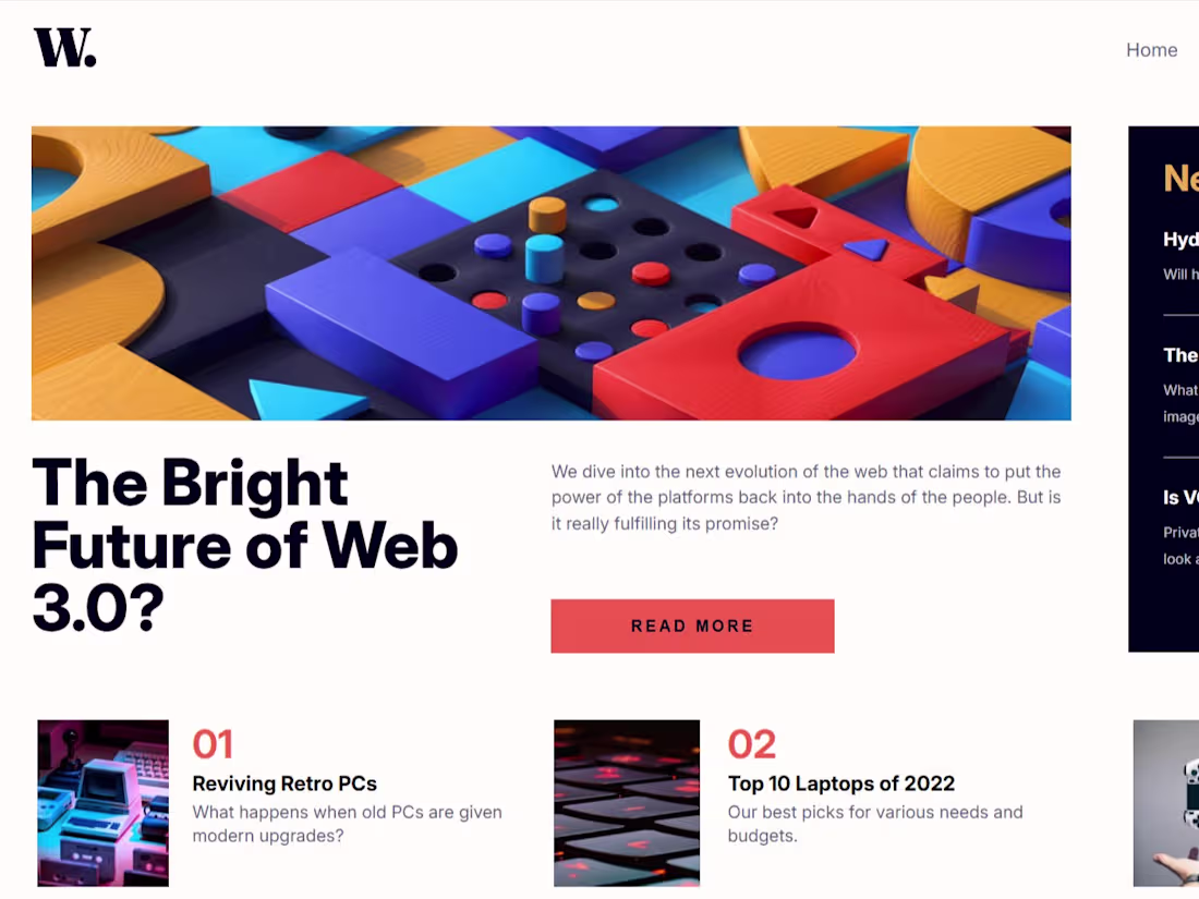 Cover image for News home page