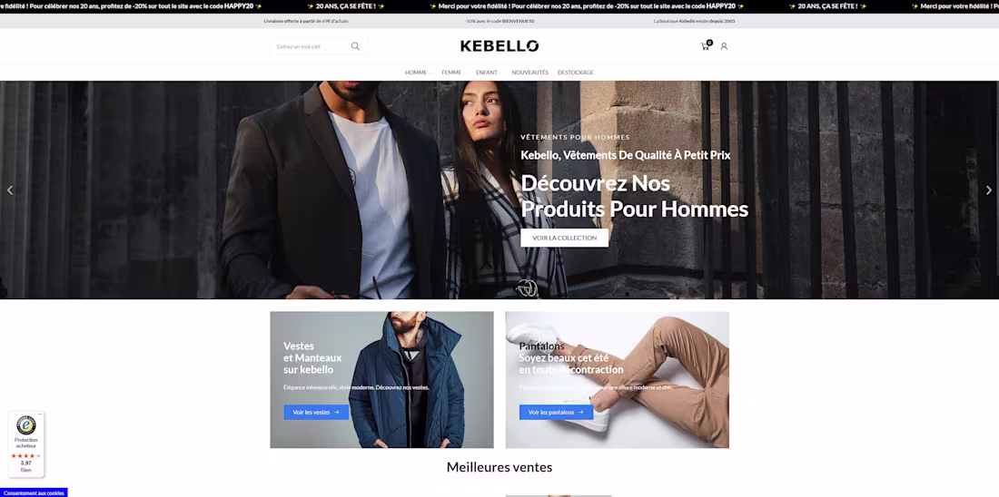 Cover image for Complete development of a store on PrestaShop