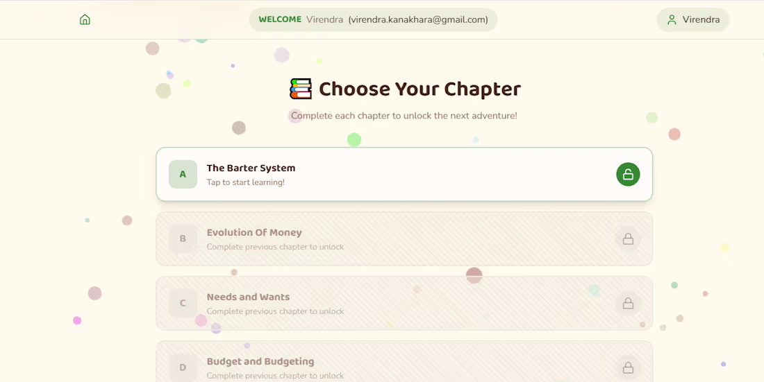 Cover image for Financial system growth game for