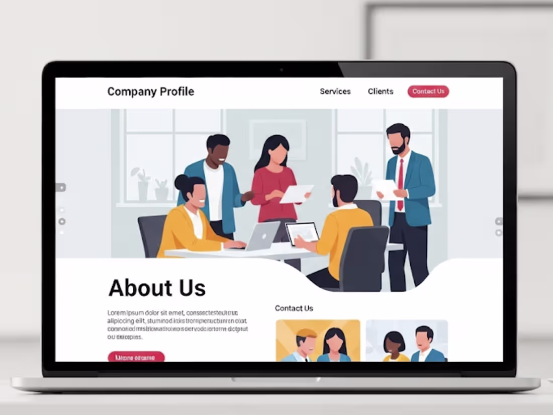 Cover image for Custom Basic Company Profile Website