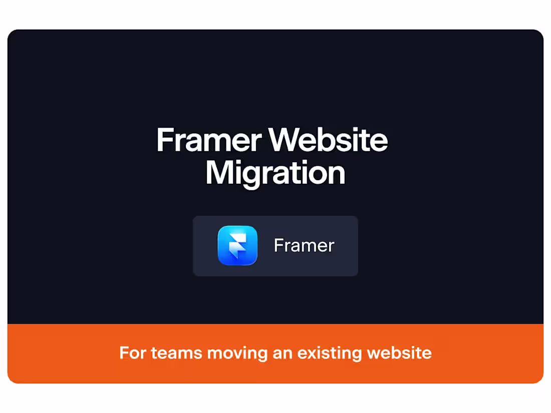 Cover image for Framer Website Migration