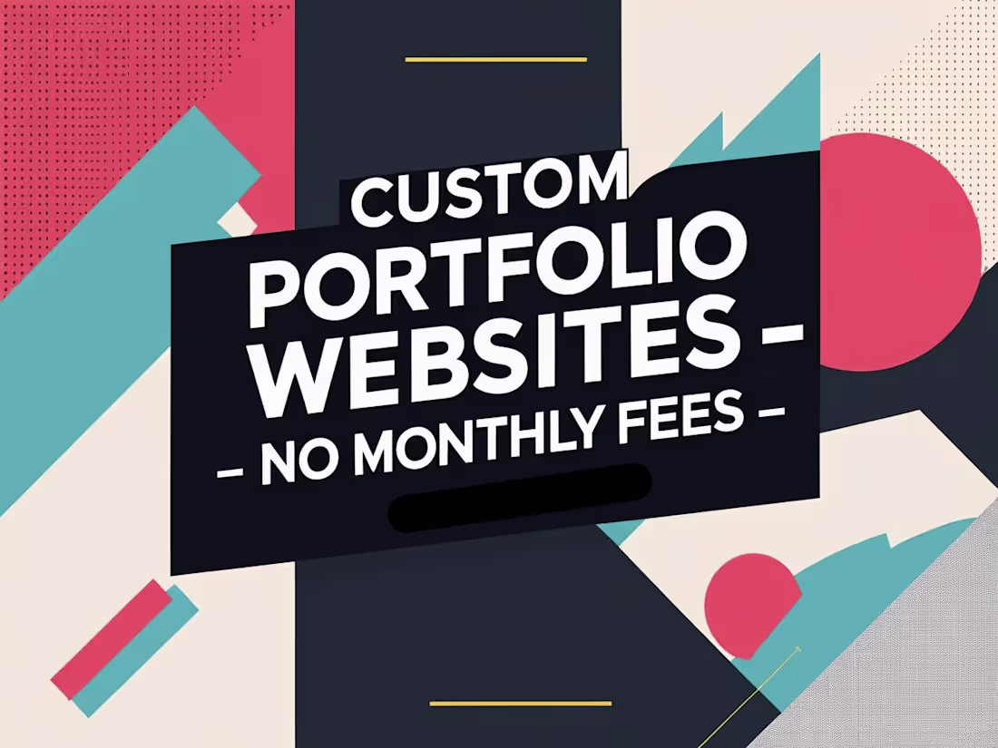 Cover image for Custom Portfolio Website for Graphic Designers — No Monthly Fees