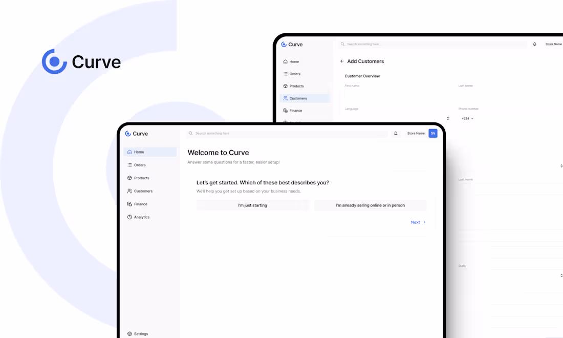 Cover image for I designed the UI/UX for Curve, a modern CRM platform built ...