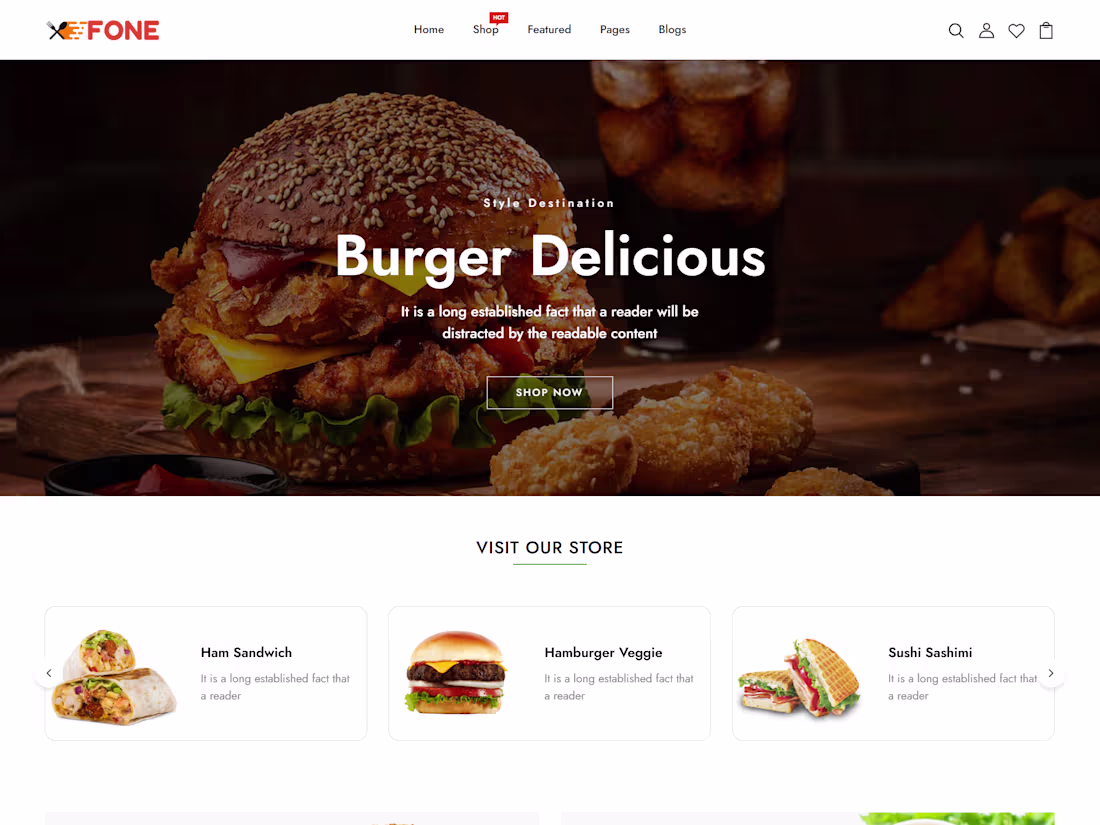 Cover image for Shopify Burger Store