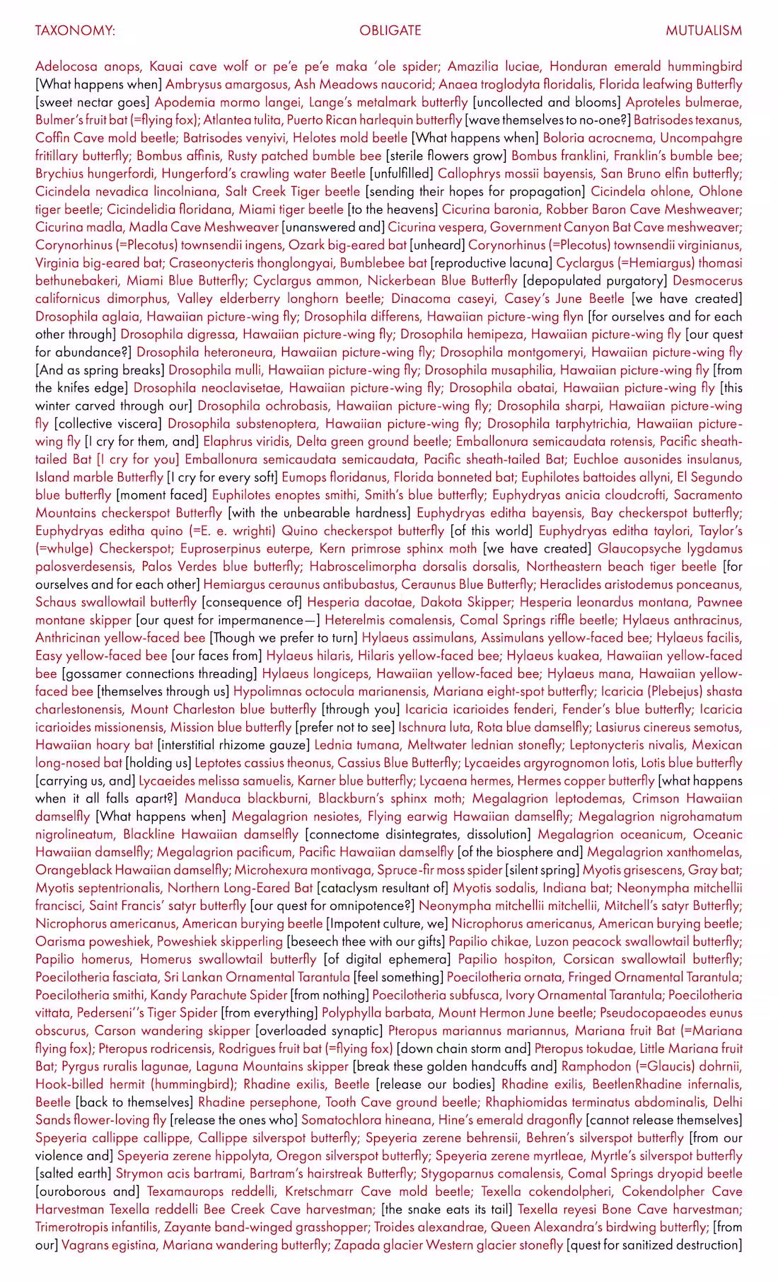 Cover image for Taxonomy: Obligate Mutualism