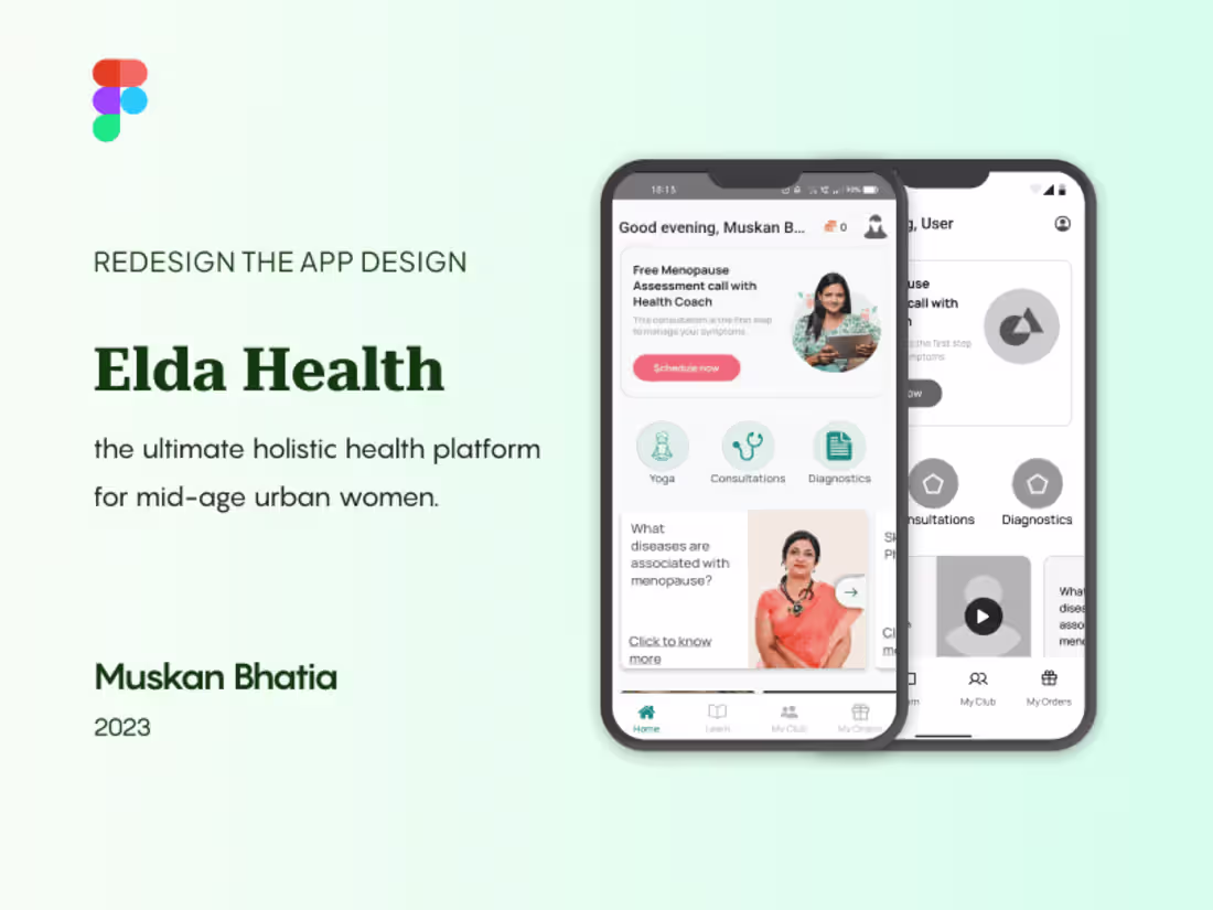Cover image for Elda Health - Research & Redesign 
