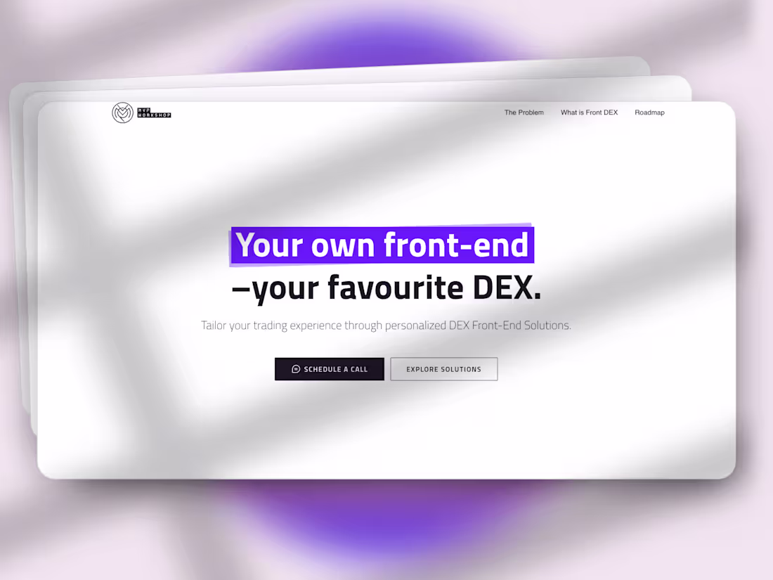 Cover image for Framer Website Design | Front DEX