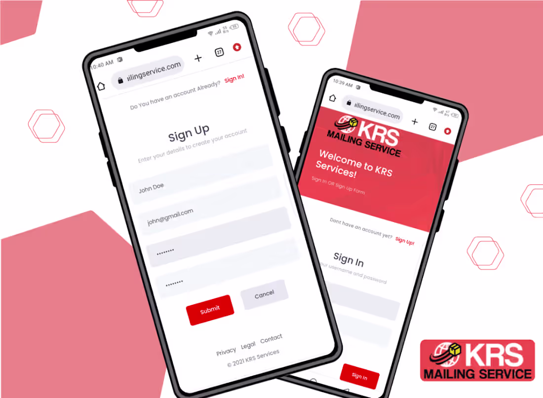 Cover image for Modern Mailing Services Website for Business Efficiency