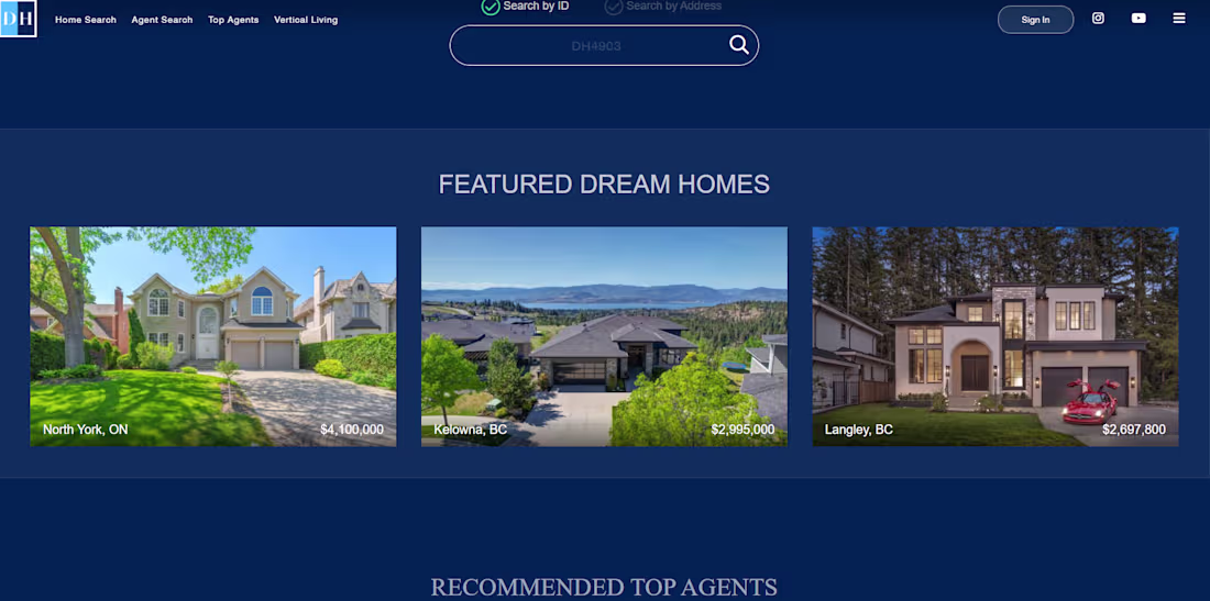 Cover image for Dream House Booking Site