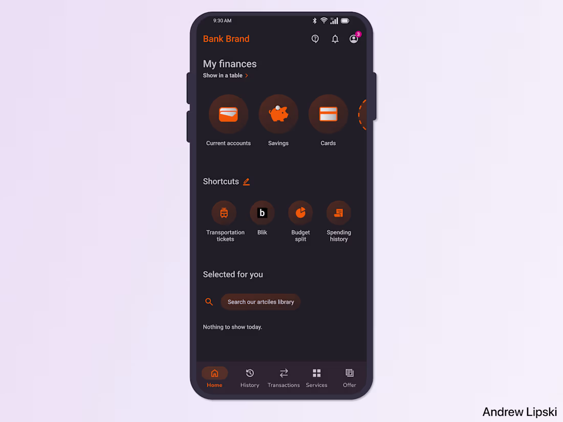 Cover image for Bank App Dark Mode Redesign