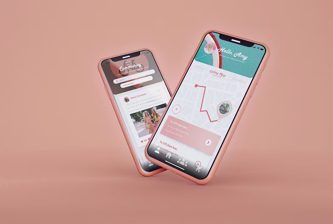 Cover image for Blossom Bikes - App Design on Behance