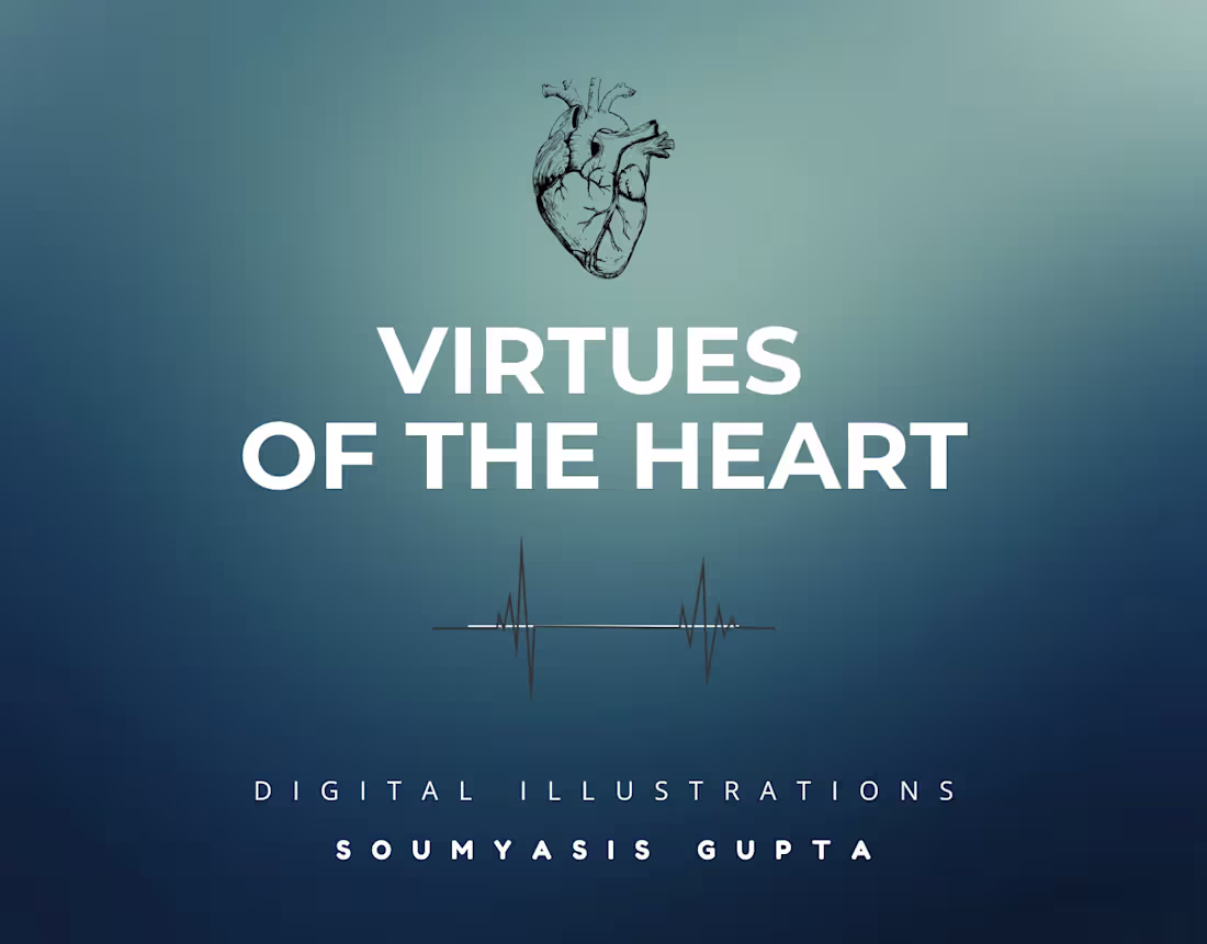 Cover image for The Virtues Of The Heart: A Journey in Color and Line