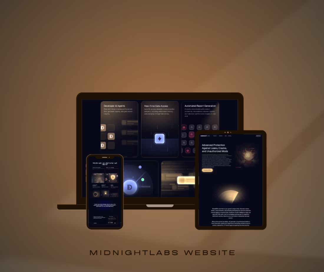 Cover image for I designed the Midnight Labs website in Framer, a platform f...