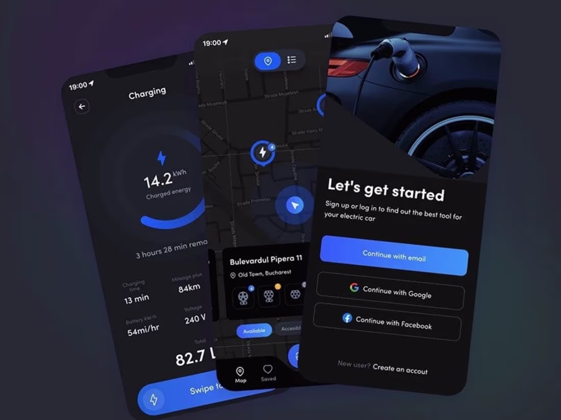 Cover image for RCharge EV App - UX/UI