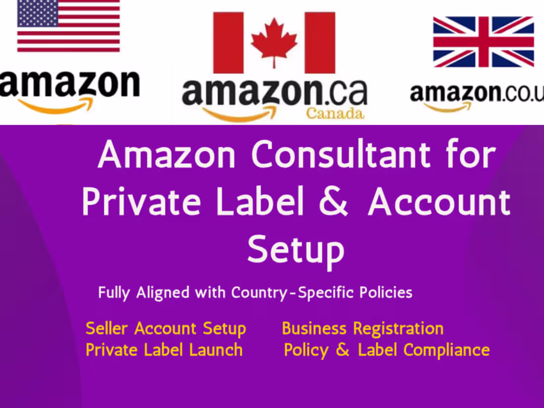 Cover image for I will be your amazon fba private label consultant