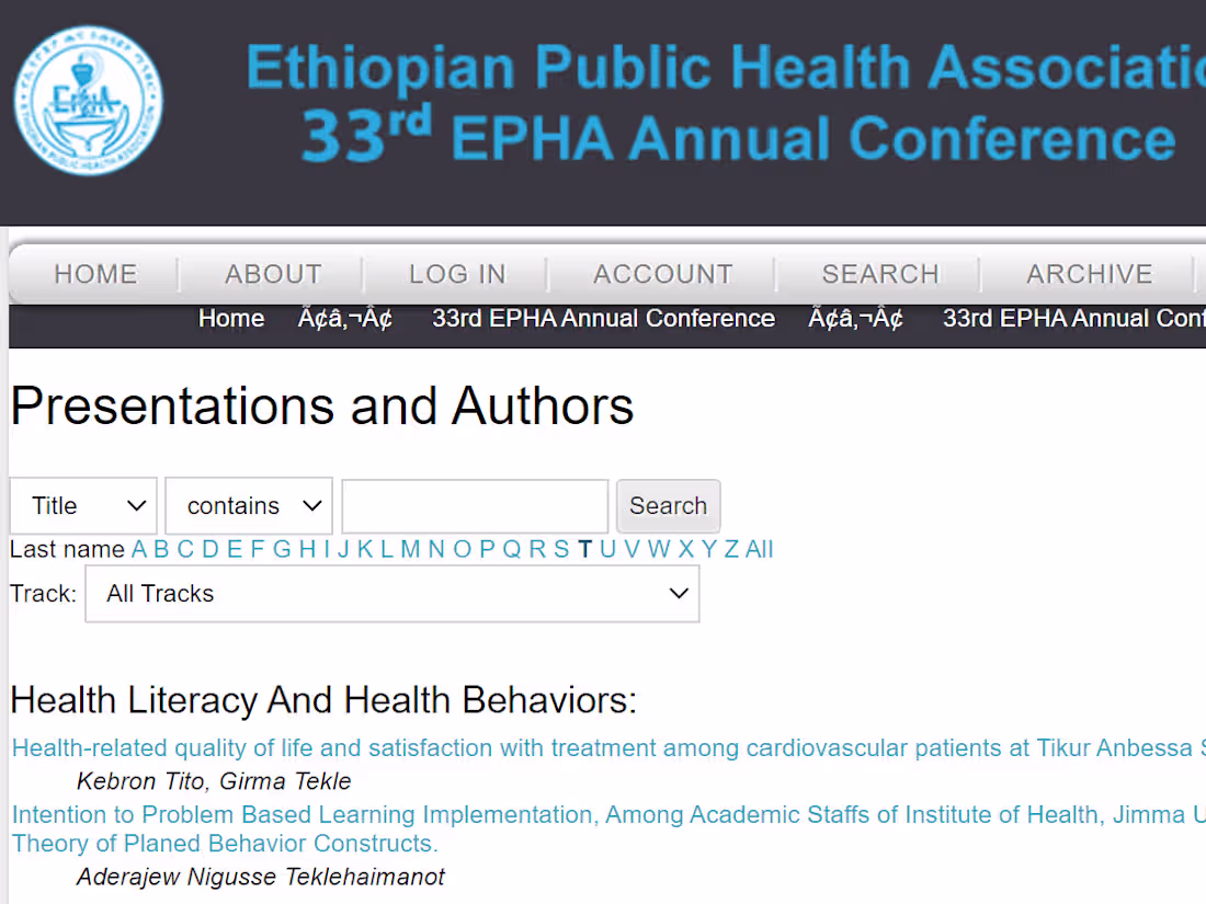 Cover image for Abstract publication