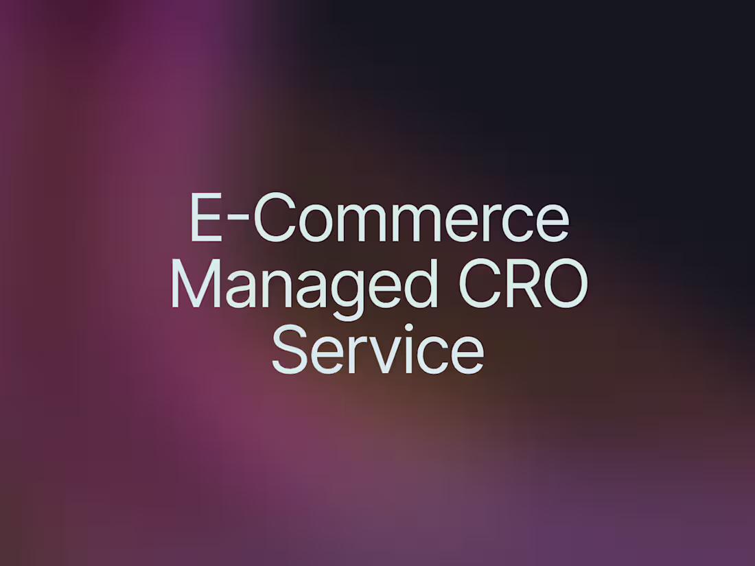 Cover image for CRO Experimentation for DTC E-commerce Brands
