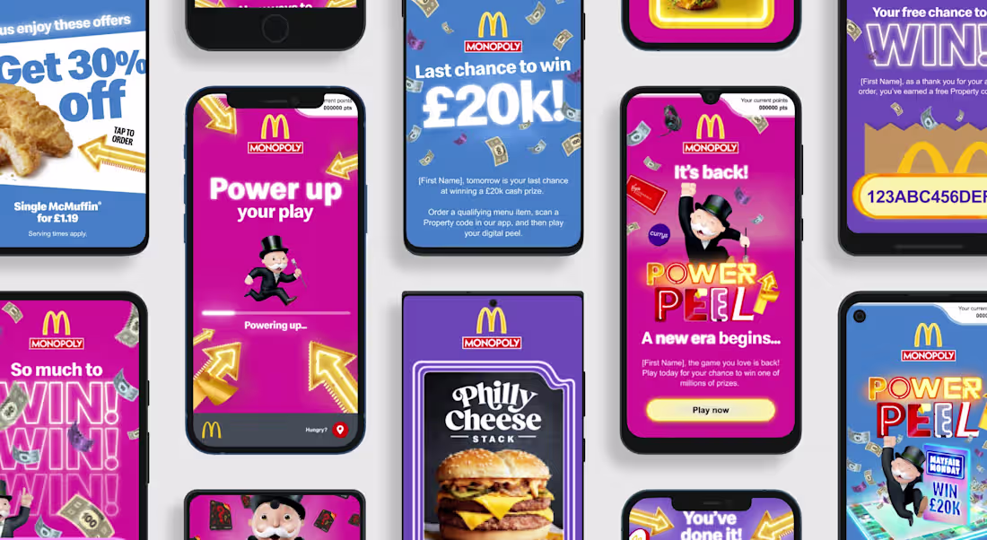 Cover image for McDonald's Monopoly Campaign Email Design
