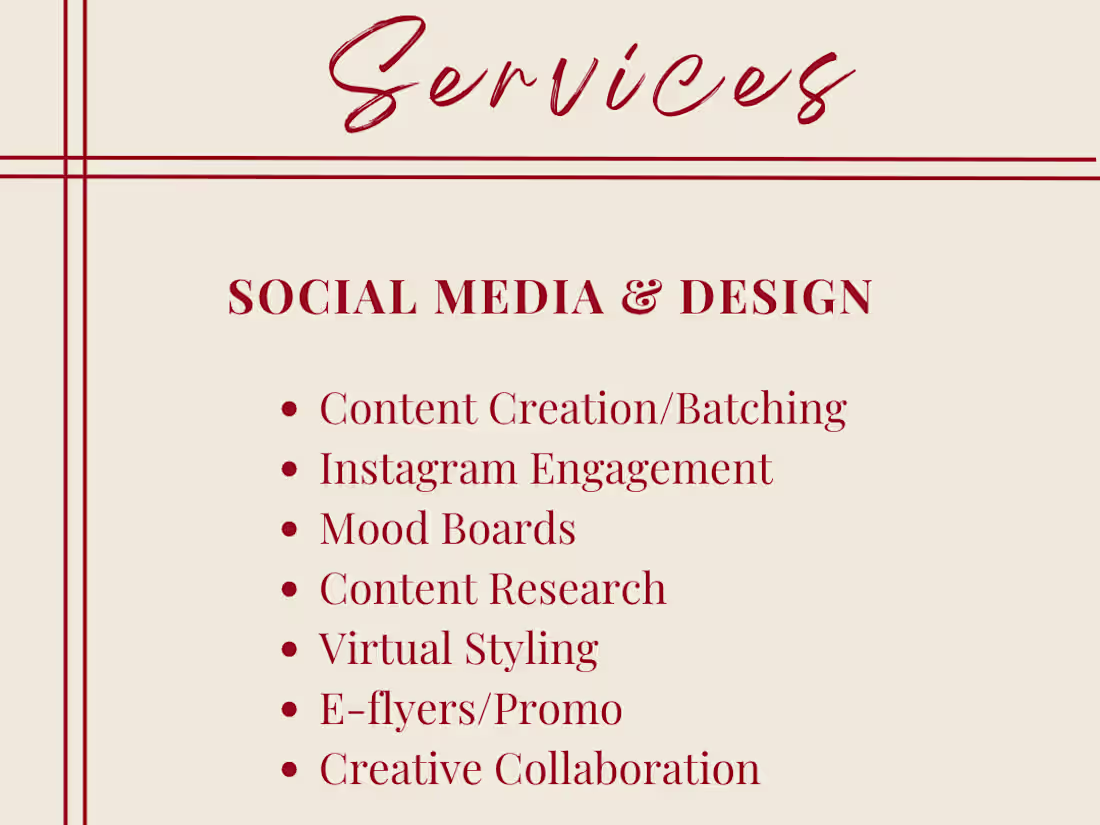 Cover image for Social Media Assistance | Content & Design 