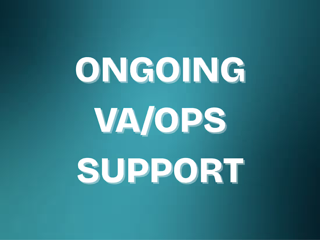 Cover image for Ongoing VA/Ops Support