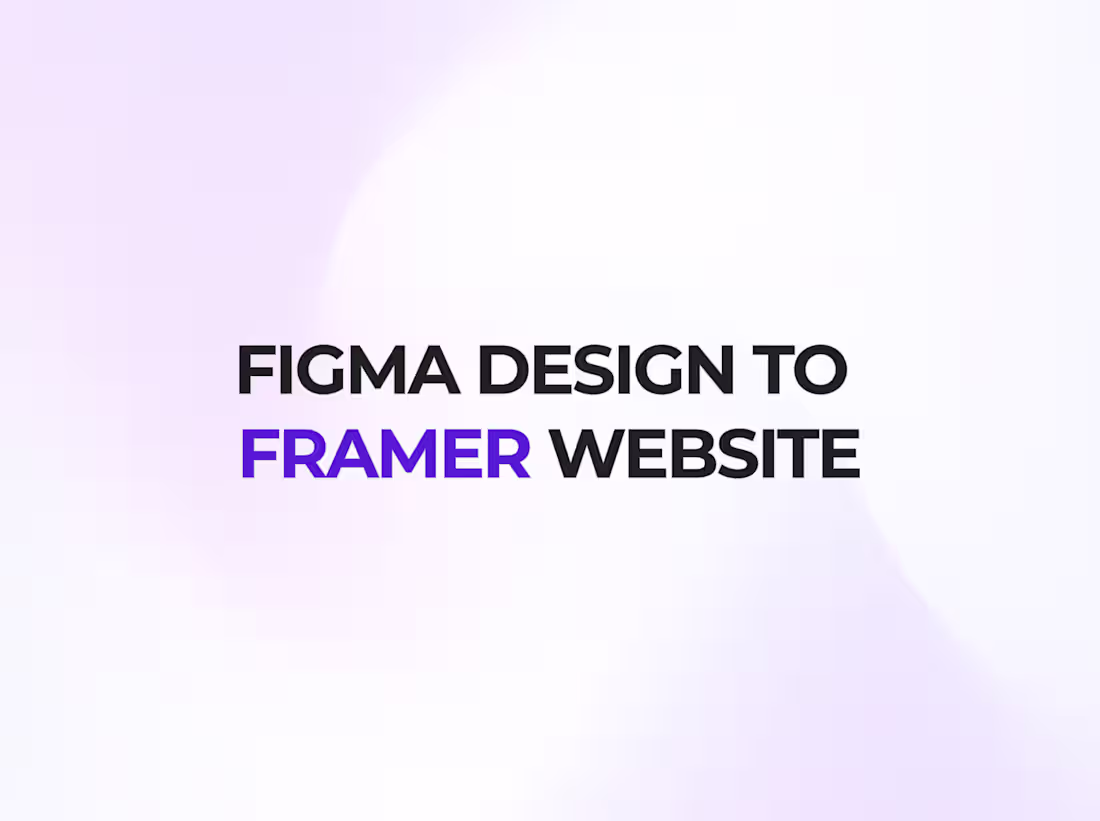 Cover image for Framer Website Development