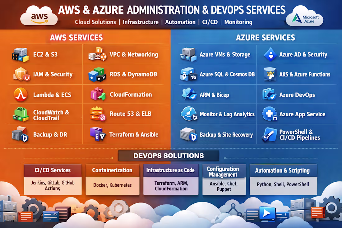 Cover image for AWS & Azure Administration and