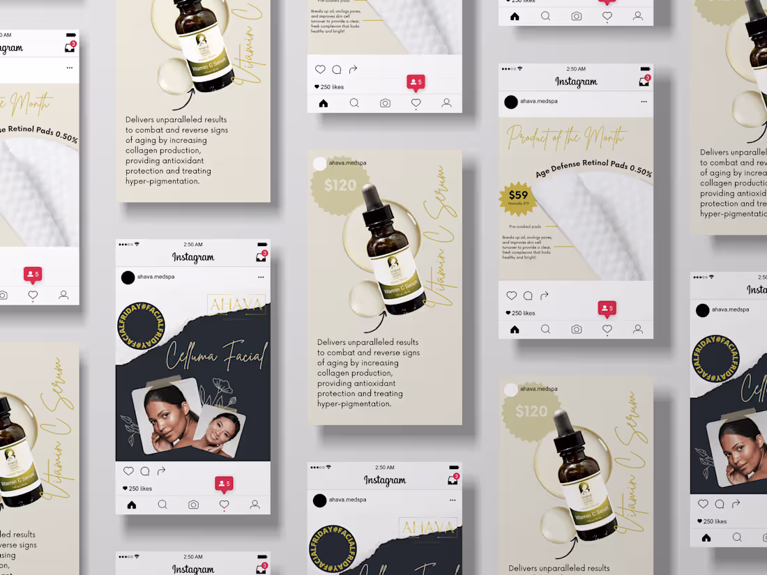 Cover image for Ahava Medspa Social Media